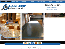 Tablet Screenshot of countertopspecialistsinc.com